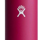 Hydro Flask - A water bottle with a standard mouth opening, featuring a screw-on lid and a cylindrical shape. The bottle is shown in a solid color without any visible patterns or designs.