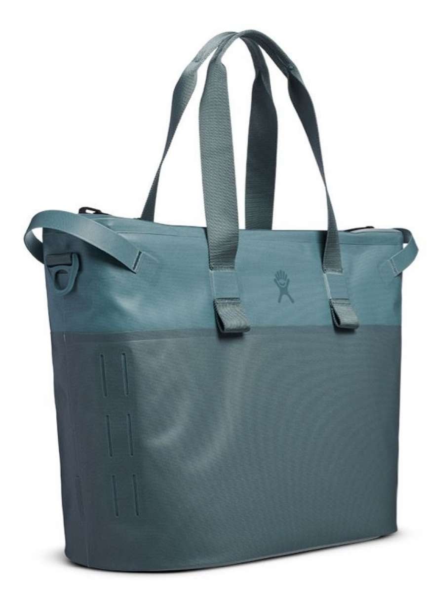 Hydro Flask 26L Day Escape Soft Cooler Tote - A large, rectangular-shaped cooler bag with a dark gray color and a small logo on the front.
