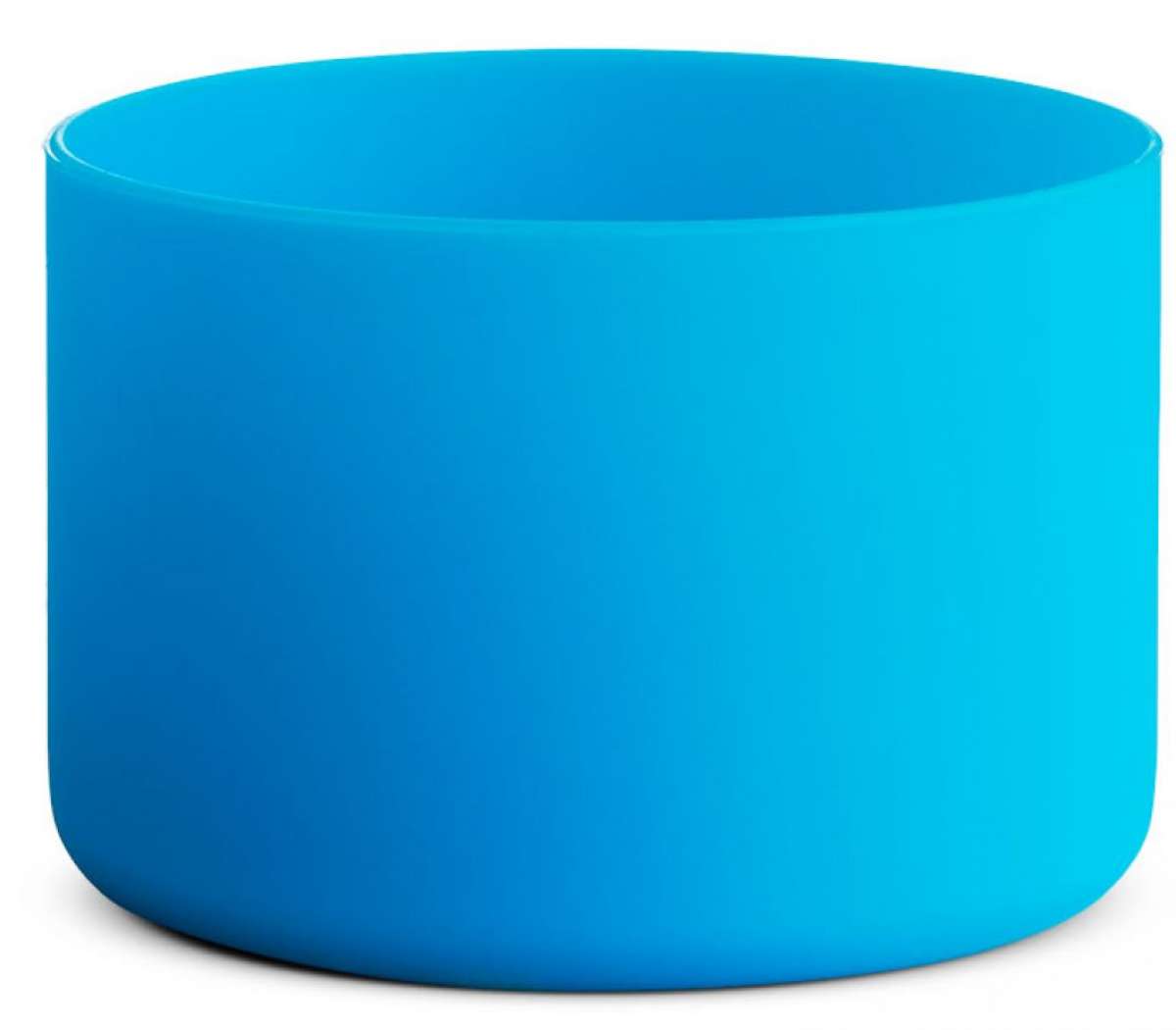 Hydro Flask Small Flex Bottle Boot - A small, blue water bottle with a flexible material body and a screw-on lid.