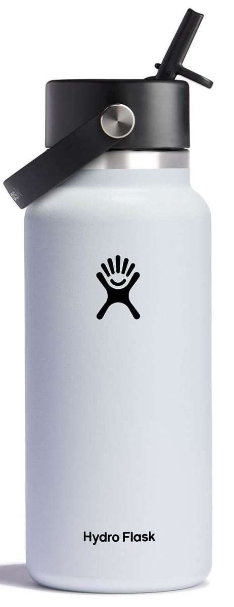弁当箱・水筒 Hydro Flask 32 oz Wide Mouth Flex Straw Hydro Flask Wide-Mouth Travel Bottle with Flex Straw Cap - 32 fl