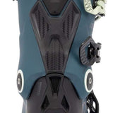 K2 Anthem 105 MV Heat women’s ski boot features a black and orange design with visible hardware.