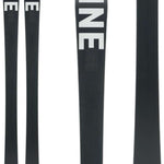 Line Women's Pandora 84 Skis 2024 - Black skis with white lettering on top.