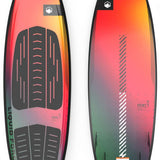 Liquid Force Pod Wakesurf Board 2023 - A wakesurf board with a black and gray patterned design on its deck.