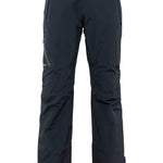 The 686 GLCR Gore-Tex GT Pant has a navy blue color with black accents and a zippered pocket on the side.