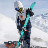 Marker Duke PT 12 Ski Binding - 2022 model with silver metal components and black plastic parts.