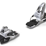 Marker Squire 10 Ski Bindings - White bindings with black plastic and metal hardware, featuring a transparent plastic cover over the adjustment knobs.