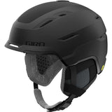 Giro Women's Tenaya Spherical Helmet 2023 - A matte black helmet with a subtle pattern of small, darker dots on its surface.
