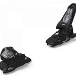 Marker Griffon 13 ID Ski Bindings 2023 - Black bindings with silver hardware and a clear plastic cover on top.