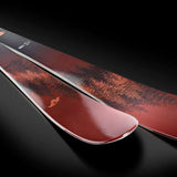 Nordica Ladies Santa Ana 88 Unlimited - A black ski with a white logo and text on top, featuring a red stripe at the tip.