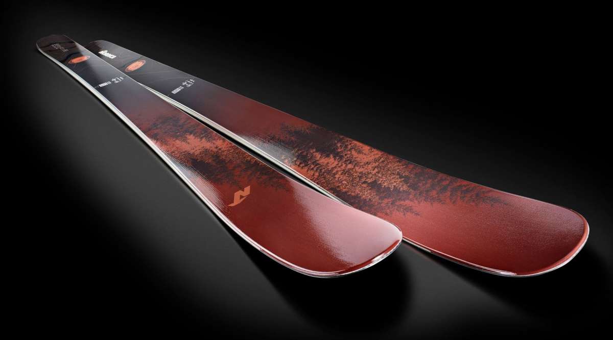Nordica Ladies Santa Ana 88 Unlimited - A black ski with a white logo and text on top, featuring a red stripe at the tip.