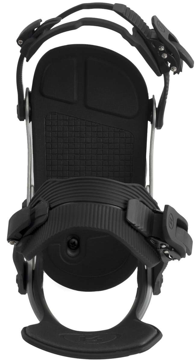 Ride Ladies AL-6 Snowboard Bindings - 2022 model bindings with a sleek black design and silver buckles.