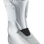 Salomon Women's S-Pro HV X80 GW Ski Boots 2022 - White ski boots with a textured pattern on the upper portion and a black strap across the front.