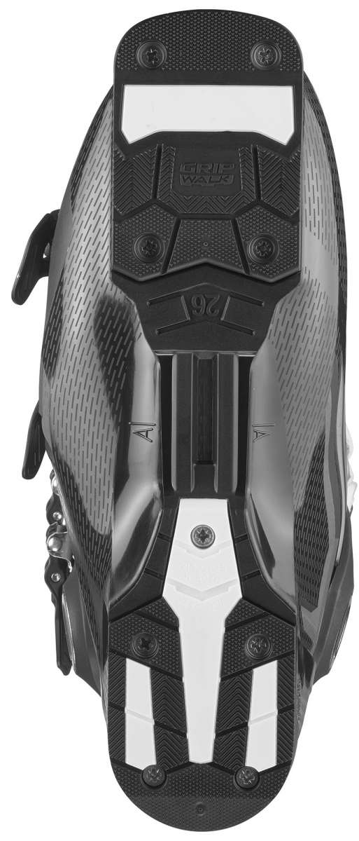 Salomon Women's S-Pro HV X80 GW Ski Boots 2022 - Black ski boots with a textured pattern on the toe and heel areas.