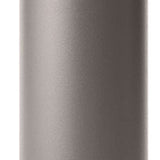 Yeti Rambler 12 oz. Colster Slim Can Insulator - A silver-colored can insulator with a black lid and the word "YETI" embossed on it in white letters.