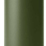 Yeti Rambler 12 oz. Colster Slim Can Insulator - A slim can insulator with a silver lid and a dark green body.
