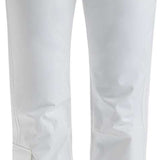 Nils Ladies Addison 3.0 Pant Tall 2022-2023 - A pair of white pants with two zippered pockets on the back and a button fly.
