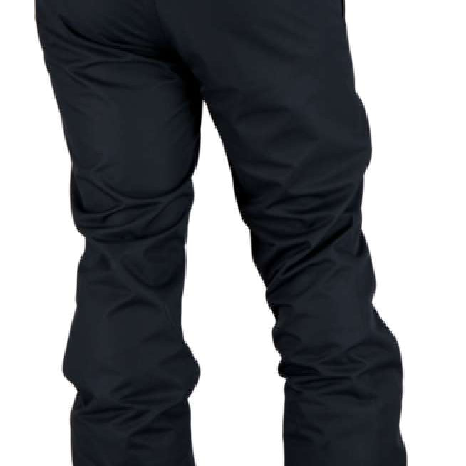 Obermeyer Keystone Shell Pants 2021-2022 - Black snow pants with a zippered pocket on the right thigh and elastic waistband.