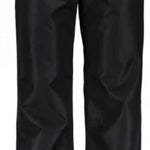 Obermeyer Keystone Shell Pants 2021-2022 - Black pants with a subtle snowflake pattern on the left thigh and right knee.