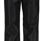Obermeyer Keystone Shell Pants 2021-2022 - Black pants with a subtle snowflake pattern on the left thigh and right knee.