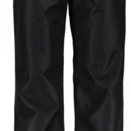 Obermeyer Keystone Shell Pants 2021-2022 - Black pants with a subtle snowflake pattern on the left thigh and right knee.