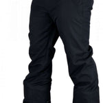 Obermeyer Keystone Shell Pants 2021-2022 - Black snow pants with a zippered pocket on the right thigh and adjustable Velcro straps at the waist.