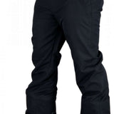 Obermeyer Keystone Shell Pants 2021-2022 - Black snow pants with a zippered pocket on the right thigh and adjustable Velcro straps at the waist.