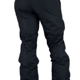 Obermeyer Keystone Shell Pant Short 2022 - Black snow pants with a zippered pocket on the right thigh and an elastic waistband.