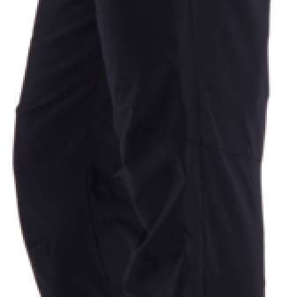 Obermeyer Women's Sugarbush Insulated Pants Tall 2022-2023 - Black insulated ski pants with a subtle pattern of thin, darker stripes on the upper thigh area.