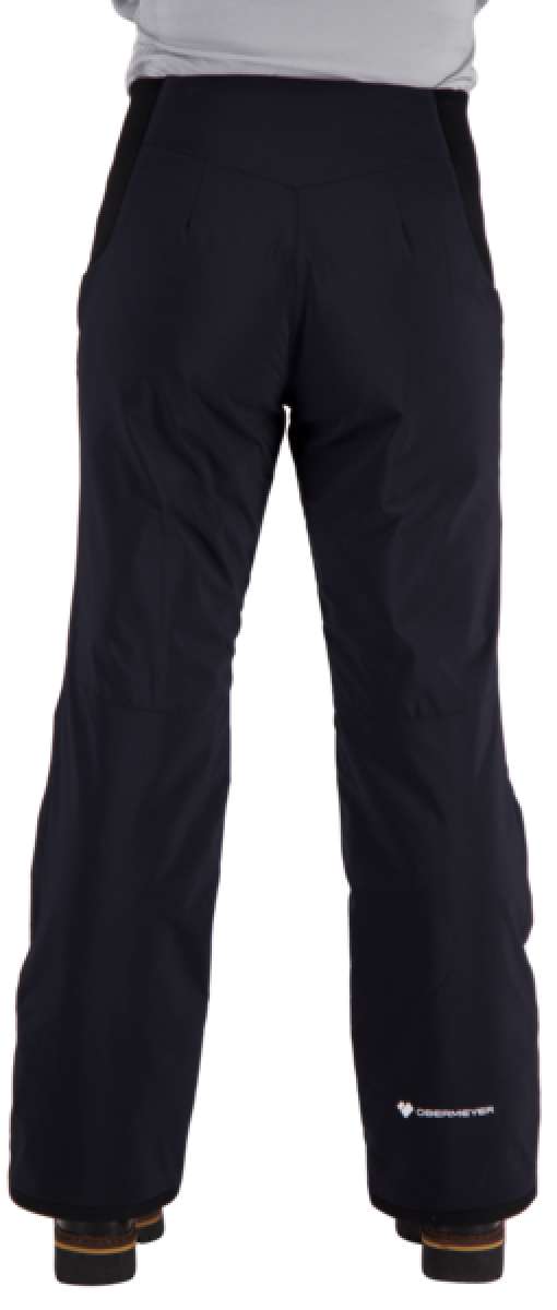 Obermeyer Women's Sugarbush Insulated Pants Tall 2022-2023 - Black insulated ski pants with a tall length and zippered pockets.