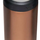Yeti Rambler 12 oz. Colster Slim Can Insulator - A slim can insulator with a silver lid and a brown body.