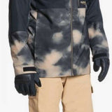 Quiksilver Porter Insulated Pants 2022 - Black insulated pants with a black zipper and two front pockets.