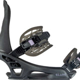 Rome Women's Glade Snowboard Bindings 2022 - Black bindings with a sleek, modern design and silver buckles.