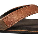Reef Newport Sandals 2022 - Brown sandals with a strap across the top of the foot and a small logo on the side.