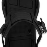 Ride C-6 Snowboard Binding 2024 - Black bindings with silver screws and buckles.