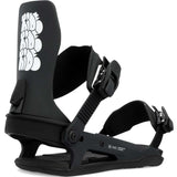 Ride C-6 Snowboard Binding 2024 - Black snowboard bindings with white logo on top strap.