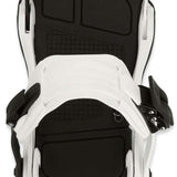 Ride C-6 Snowboard Binding 2024 - Black bindings with silver screws and bolts on a white background.