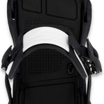 Ride C-6 Snowboard Binding 2024 - Black snowboard bindings with silver screws and buckles.