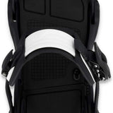 Ride C-6 Snowboard Binding 2024 - Black snowboard bindings with silver screws and buckles.