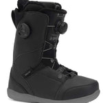 Ride Ladies Hera Snowboard Boots 2022 - Black snowboard boots with a textured pattern on the side and a white logo on the tongue.