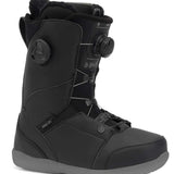 Ride Ladies Hera Snowboard Boots 2022 - Black snowboard boots with a textured pattern on the side and a white logo on the tongue.