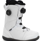 Ride Ladies Hera Snowboard Boots 2022 - White snowboard boots with black laces and a black BOA dial on the side.