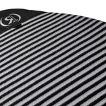 Ronix Sleeping Sack Round Surf Sock 2022 - Black surf sock with a round toe and white logo on top.