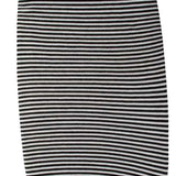 Ronix Sleeping Sack Round Surf Sock 2022 - A black and white striped sleeping bag with a drawstring at the top, laid flat on a solid surface.