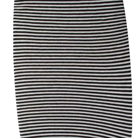 Ronix Sleeping Sack Round Surf Sock 2022 - A black and white striped sleeping bag with a drawstring at the top, laid flat on a solid surface.