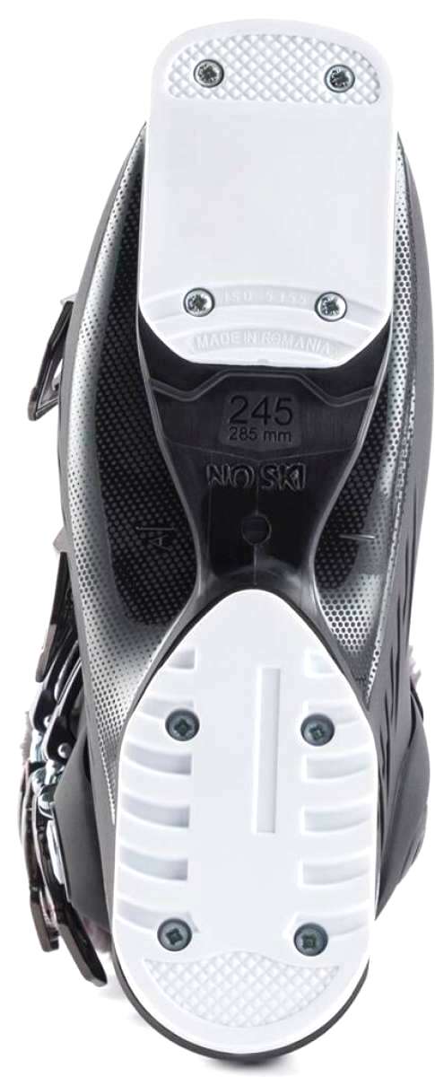 Rossignol Ladies Pure Pro 80 Ski Boots 2024 - Black ski boots with a textured pattern on the toe and heel areas.