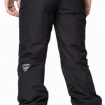 Rossignol Rapide Insulated Pant 2022-2023 - Black insulated ski pants with a white logo on the left leg and silver hardware.