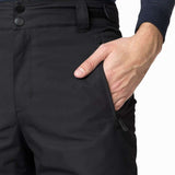 Rossignol Rapide Insulated Pant 2022-2023 - Black insulated ski pants with zippered pockets and adjustable cuffs.