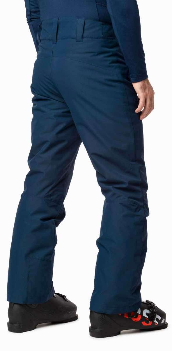 Rossignol Rapide Insulated Pant 2022-2023 - Dark blue insulated ski pants with a zippered pocket on the side of one leg.