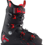 Rossignol Speed 120 HV Ski Boots 2024 - Black ski boots with red accents and a rooster logo on the side.