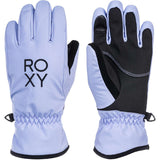 Roxy Junior's Freshfield Gloves 2024 - A pair of gloves with a light blue palm and fingers, featuring a darker blue wrist strap and thumb.